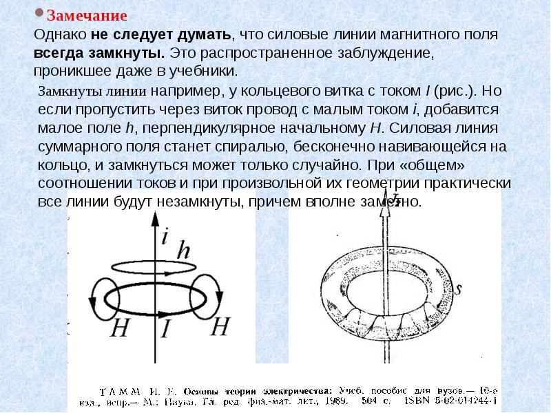 На рисунке показано направление линий магнитного поля в этом магнитном поле