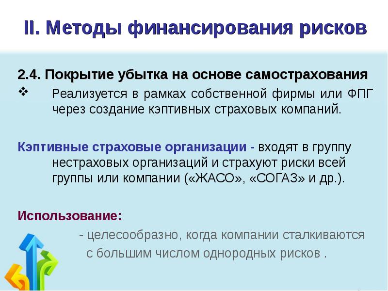 Методы финансового обеспечения