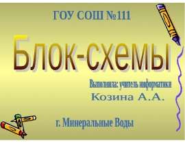 Блок схемы