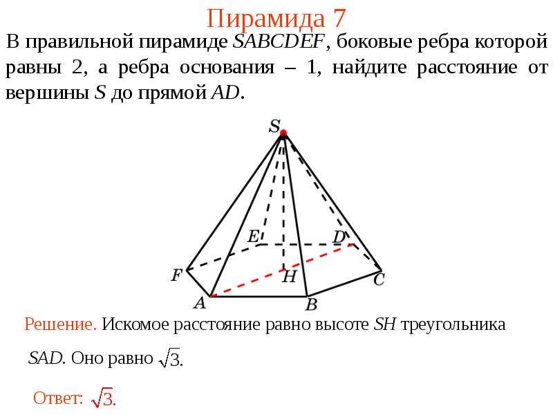 Пирамида sabcdef. Пирамида 7 деталей.