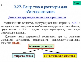 Вещества и растворы для обеззараживания