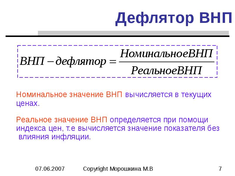 Национальный доход внп. Дефлятор ВНП. Дефлятор ВНП формула. Значение дефлятора ВНП. Дефлятор ВНП это в экономике.