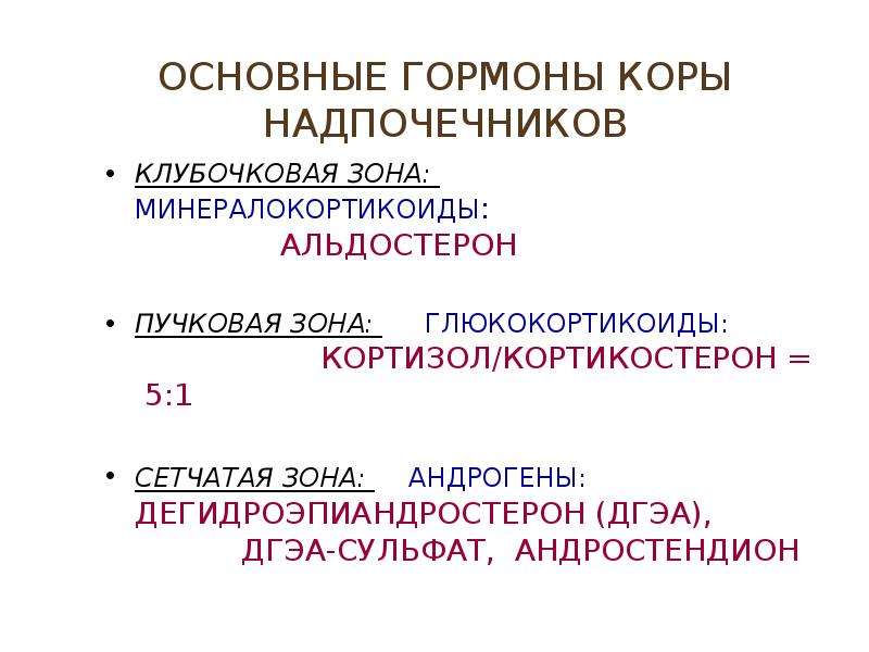 Гормон клубочковой зоны надпочечников