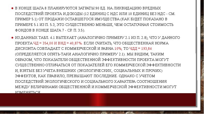 Общественная эффективность проекта это