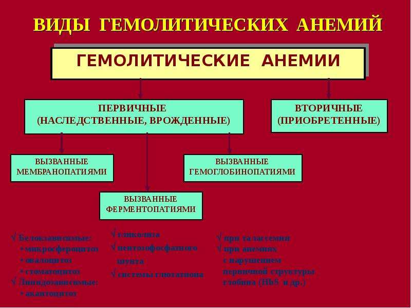 Гемолитическая анемия презентация