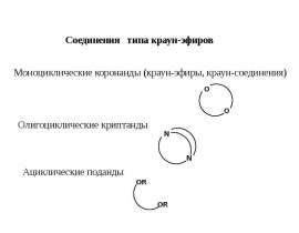 Соединения типа краун эфиров
