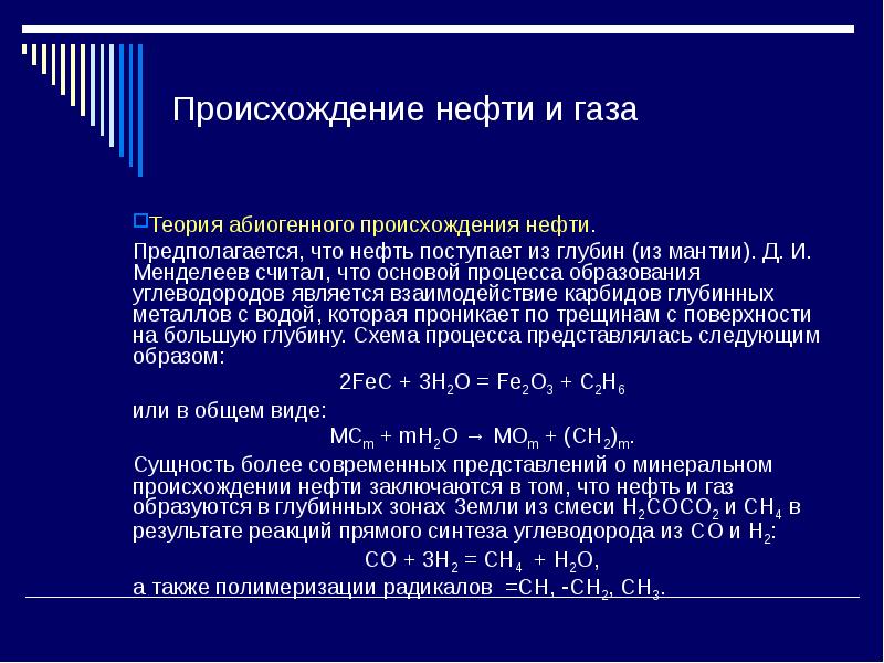 Картинки происхождение нефти