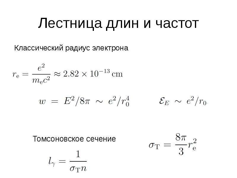 Радиус электрона