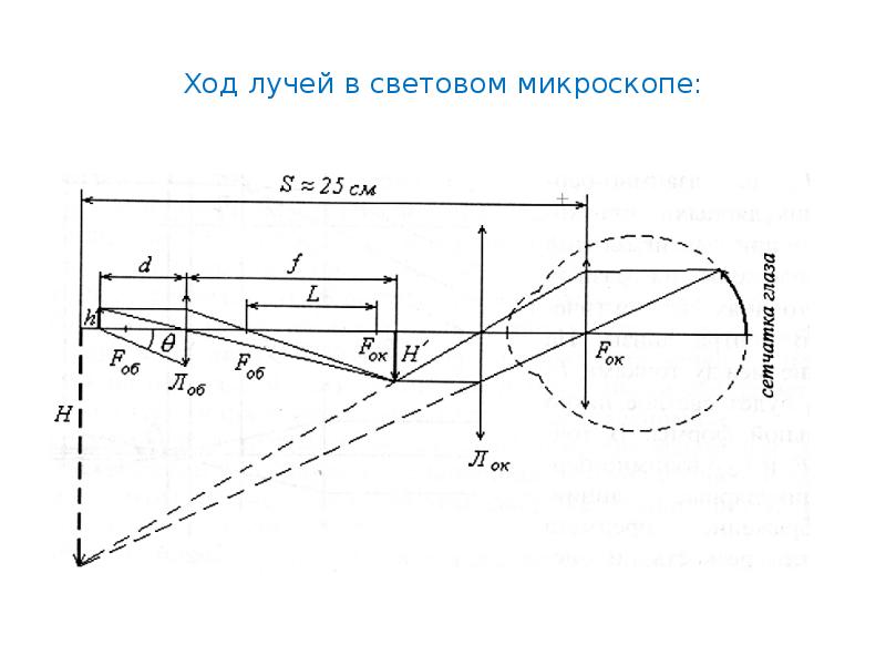 Микроскоп линзы схема