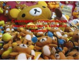 Санитарно – гигиеническая оценка игрушки и книжных изданий.гигиена