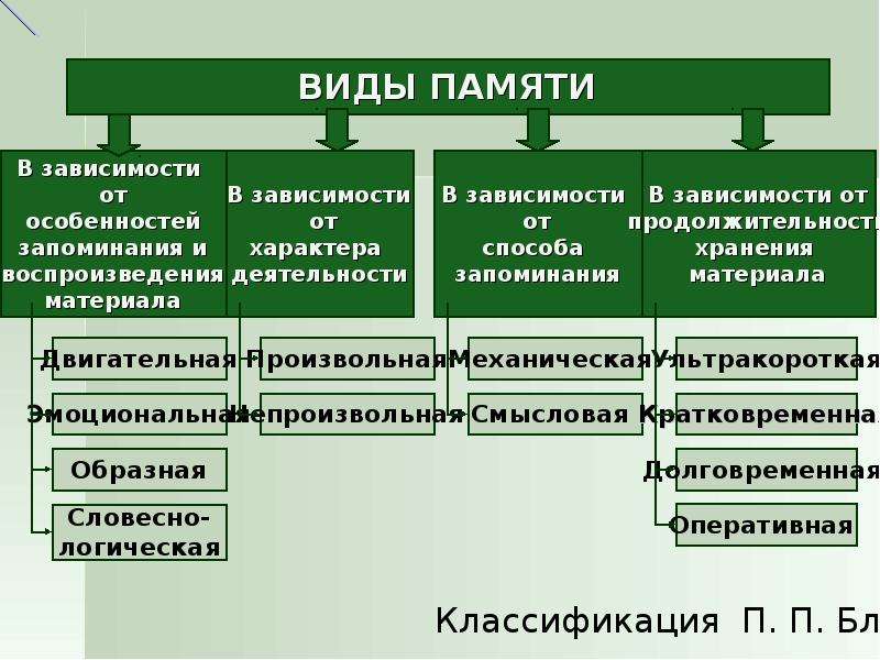 Проект виды памяти