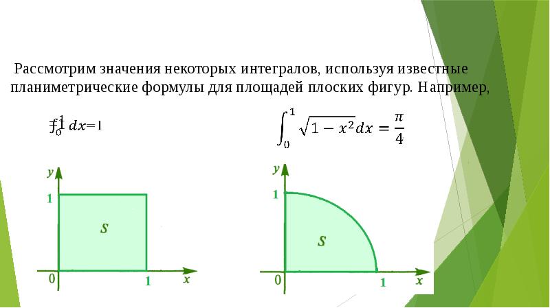 Пользуясь рисунком вычислите определенный интеграл 1 7