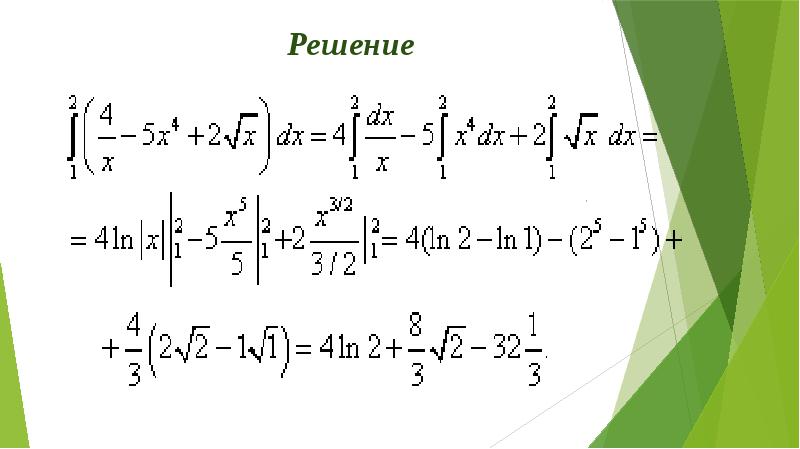 Определенные интегралы презентация