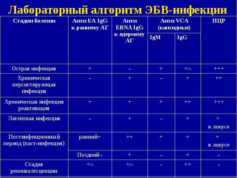 Эпштейн барра лечение препараты