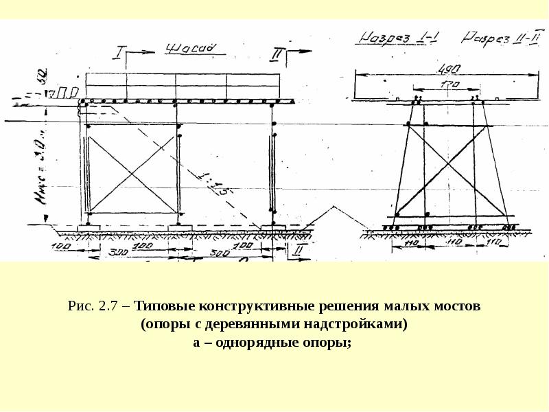 Типовой проект опор моста