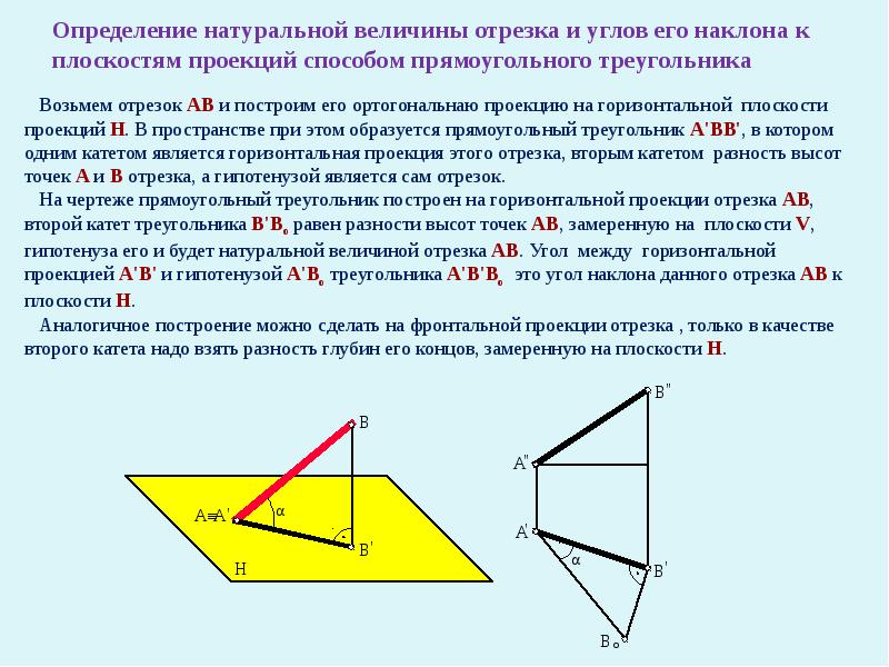 Работа равна проекции