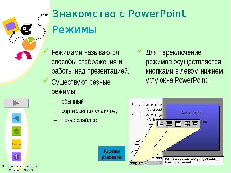 Назовите режимы. Сортировщик слайдов в POWERPOINT. Обычный режим в POWERPOINT. Режимы POWERPOINT. Способ отображения презентации.