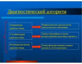 Диагностика и лечение онкозаболеваний