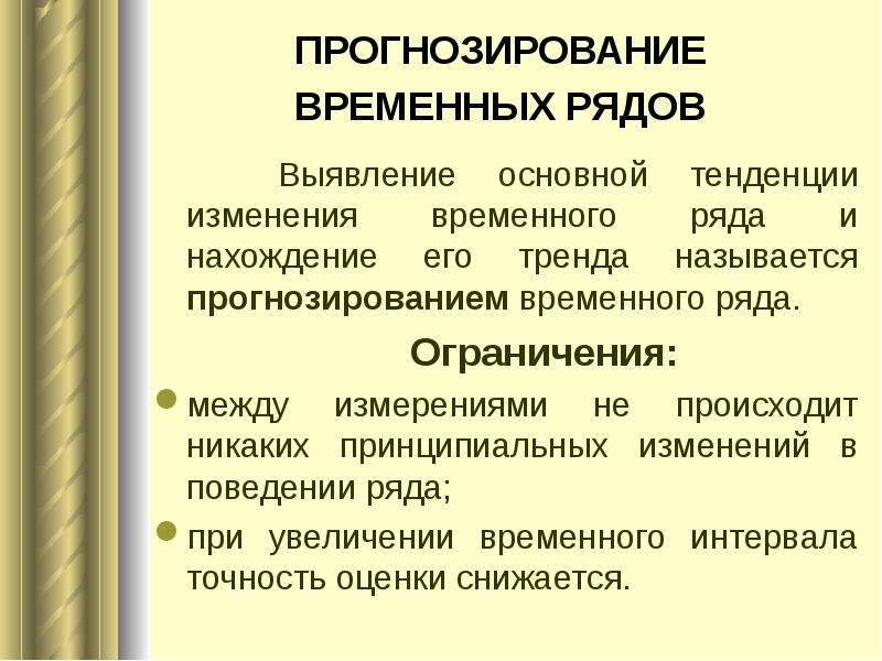 Временной ряд прогнозирование. Прогнозирование временных рядов. Задача прогнозирования временного ряда. Алгоритм прогнозирования временных рядов.