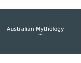 Australian Mythology