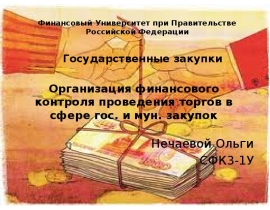 Организация финансового контроля проведения торгов в сфере гос. и мун. закупок
