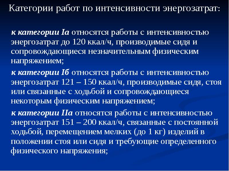 Документы регламентирующие микроклимат производственных помещений