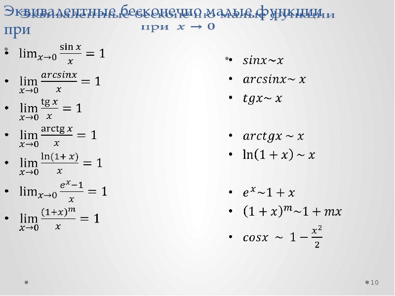 При x 0 k 1. Эквивалентные функции в пределах таблица. Таблица эквивалентности бесконечно малых функций. Таблица эквивалентности пределов функций. Таблица эквивалентности пределов бесконечно малых функций.