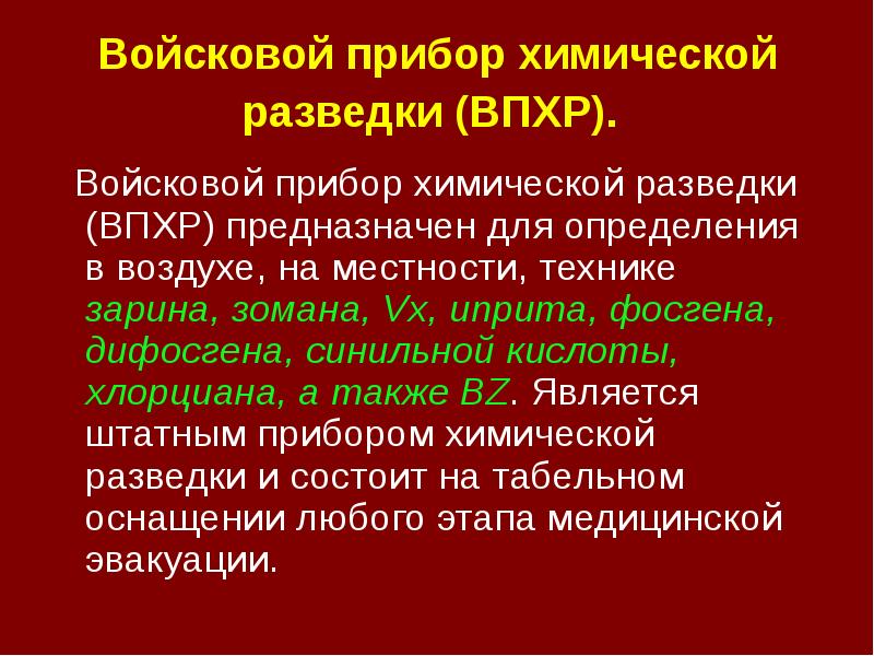 Средства и методы химической разведки и контроля презентация