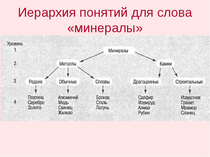 Обведи номера схем с помощью которых можно объяснить понятие иерархия