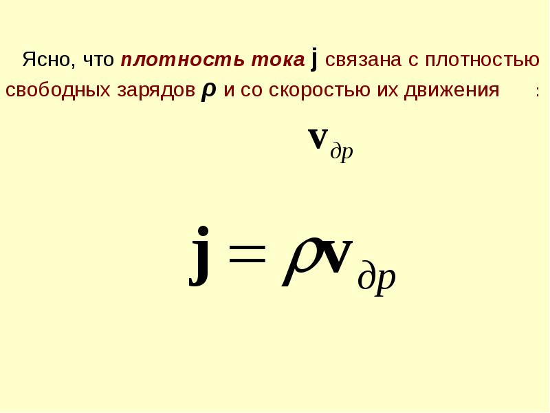 Электрическая постоянная. Плотность свободных зарядов. Связь плотности тока со скоростью зарядов. Плотность заряда и плотность тока. Связь между плотностью тока и скоростью движения свободных зарядов:.