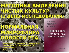 Нормальная микрофлора полости рта