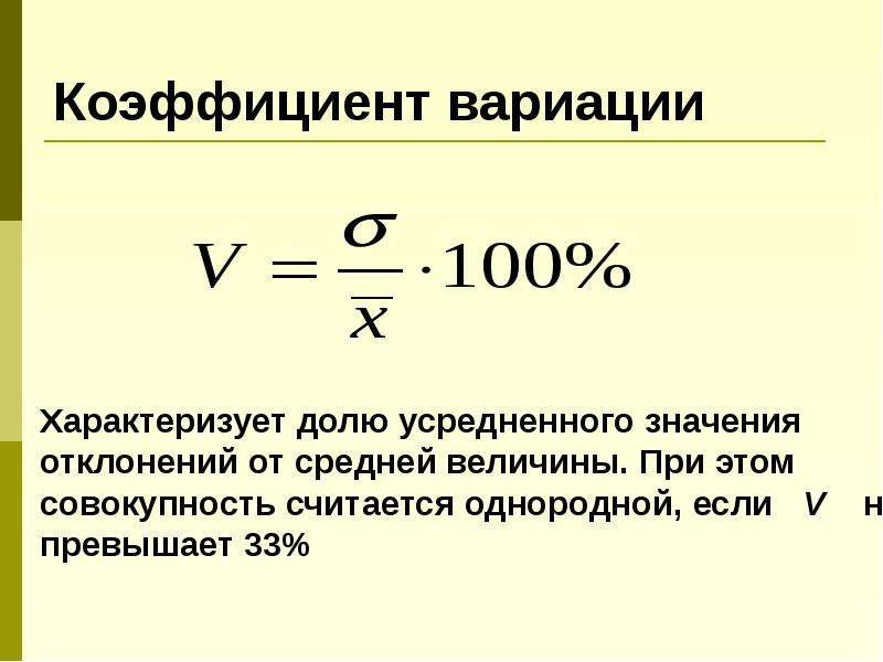 Что показывает коэффициент вариации при оценке инвестиционных проектов