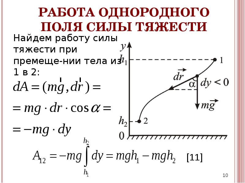 Работа силы мощность