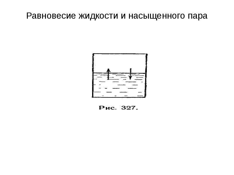 Равновесие жидкости и пара