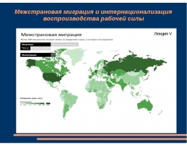 Межстрановая миграция и интернационализация воспроизводства рабочей силы