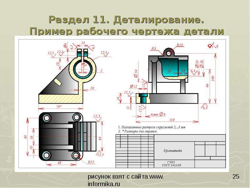 Что называется рабочим чертежом