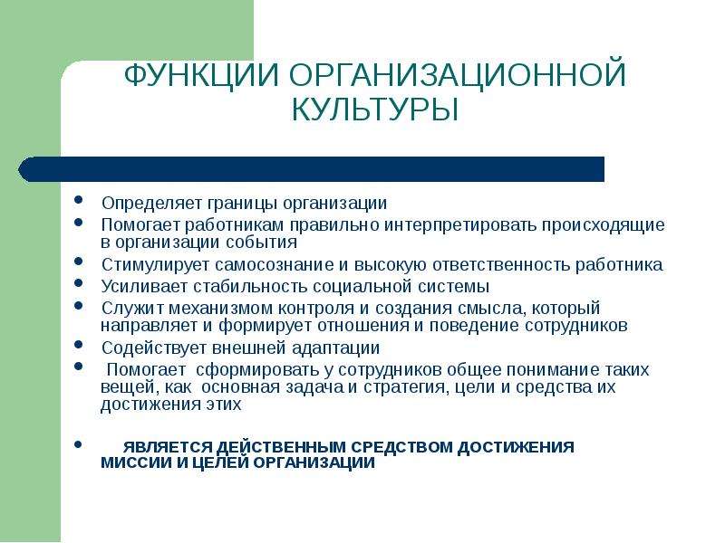 Организационная культура предприятия презентация