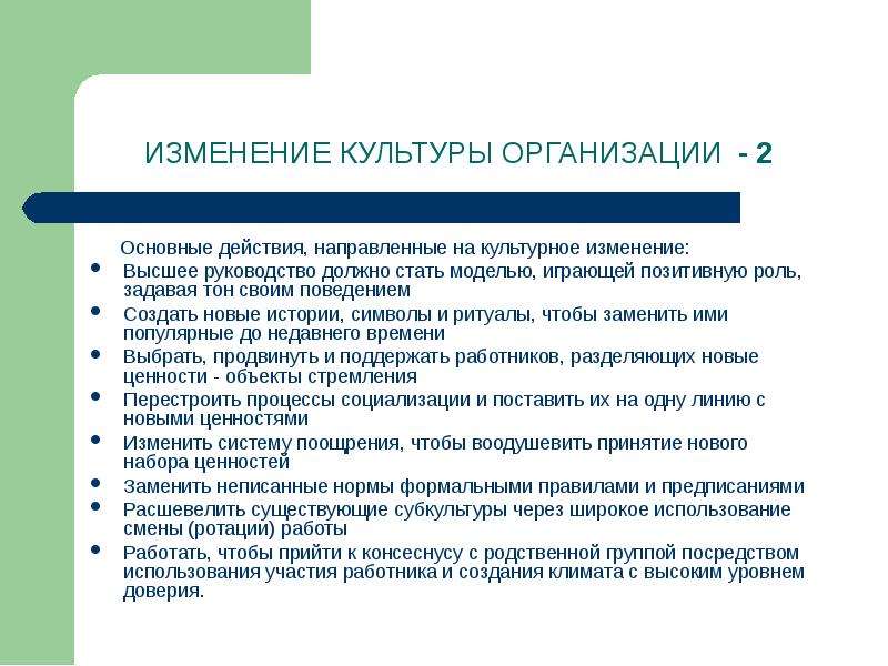 Организационная культура команды проекта