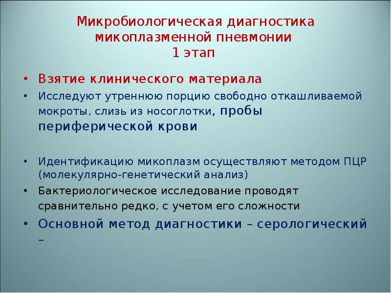 Микоплазменная пневмония симптомы и лечение