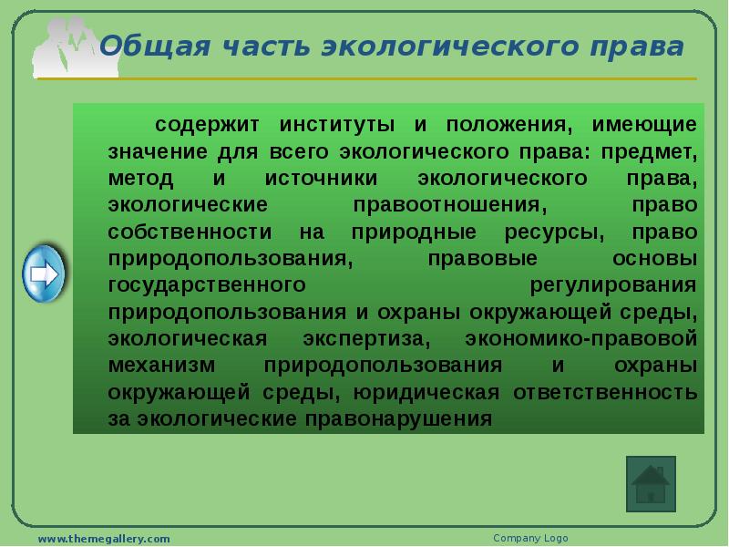 Экологическое право рб презентация