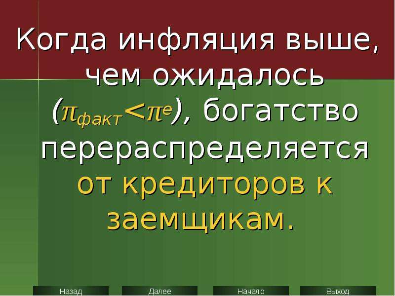 Инфляция и безработица презентация