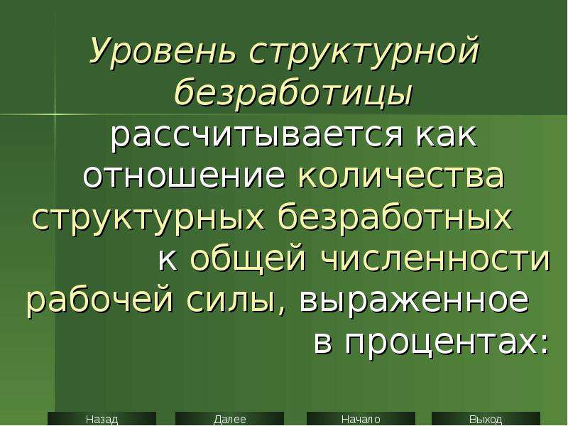 Численность структурных безработных