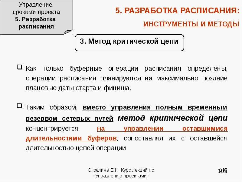 При управлении продолжительностью проекта используется