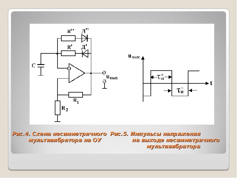 Как работает схема мультивибратора