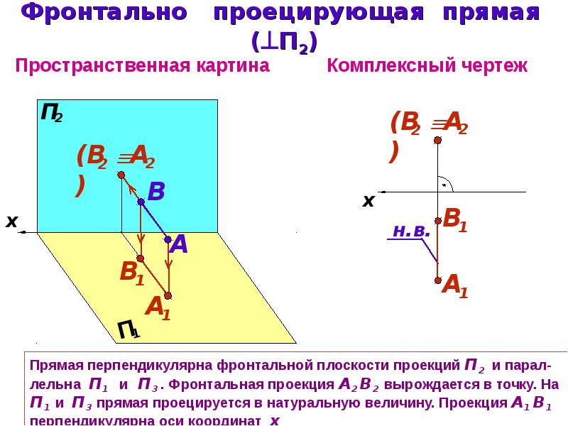 Проекция прямой