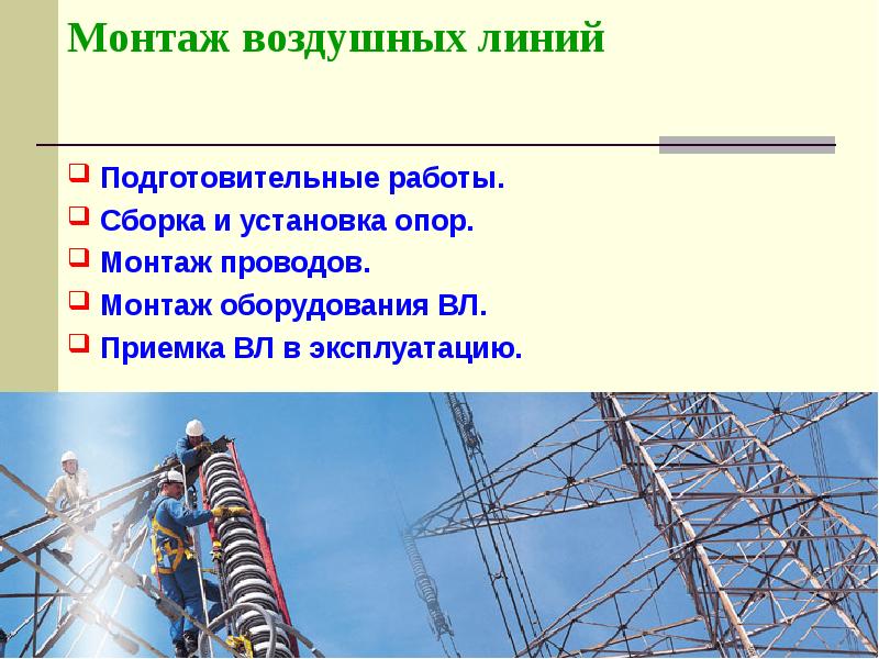 Воздушные линии электропередачи презентация