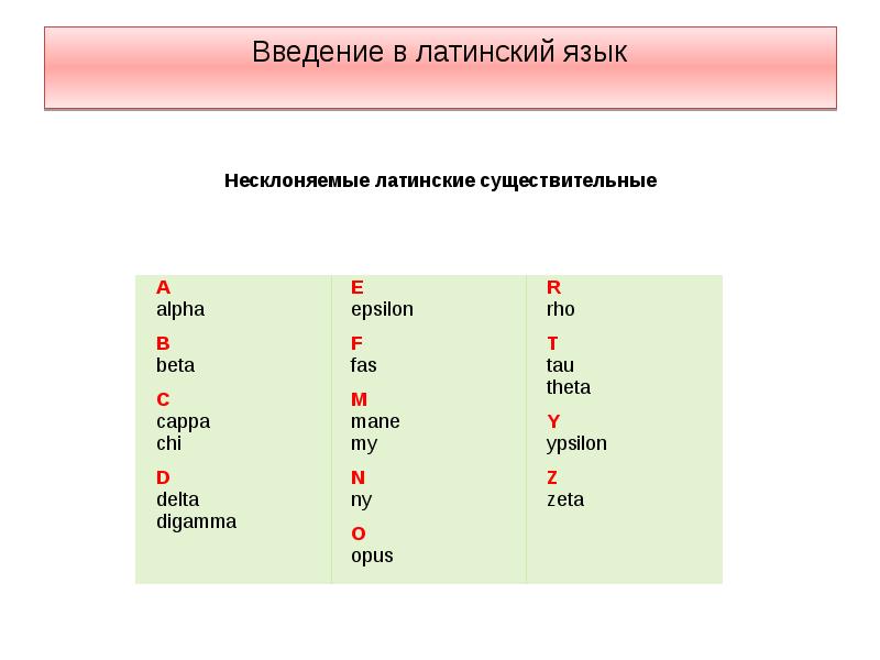 Проект на латыни