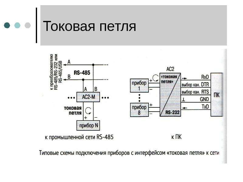 Схема подключения токовой петли