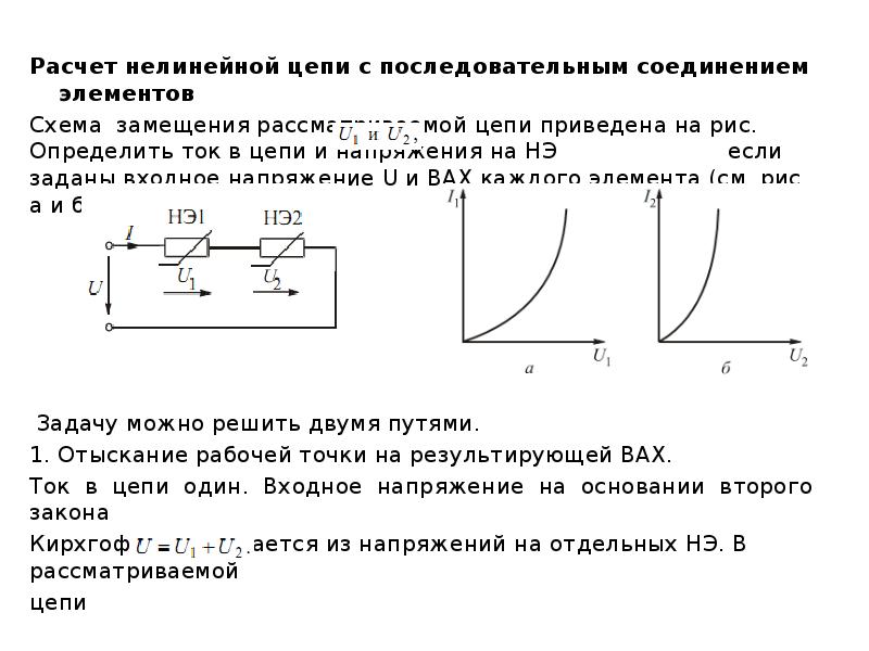 Найдите ток i a в представленной схеме если вах элементов заданы u 30b