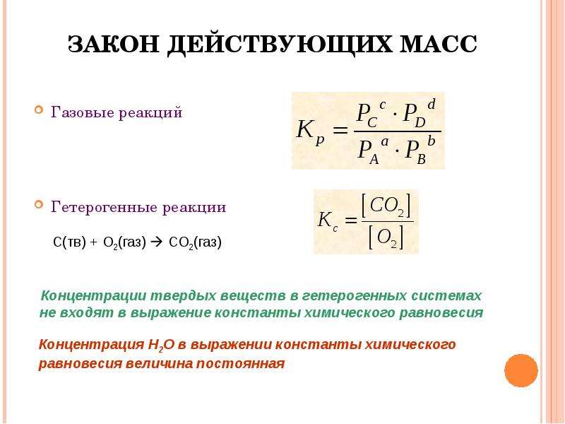 Закон действующих реакций